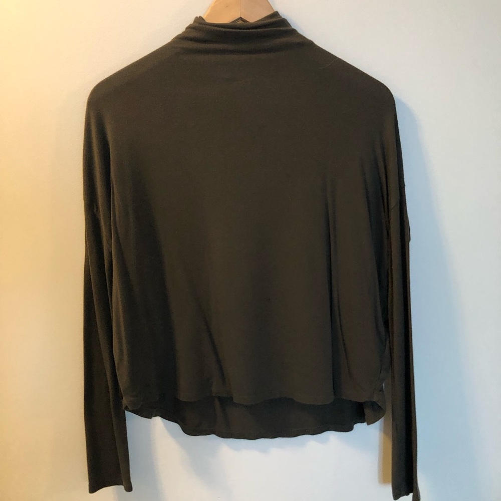Babaton extra small dark green turtle neck